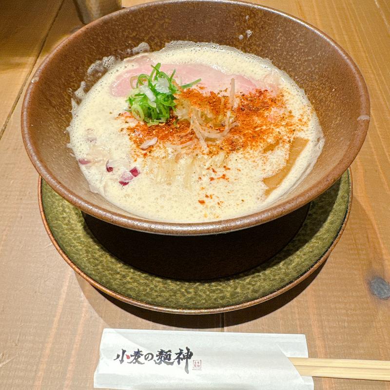 旨辛鶏白湯(小麦の麺神 KITTE大阪店)