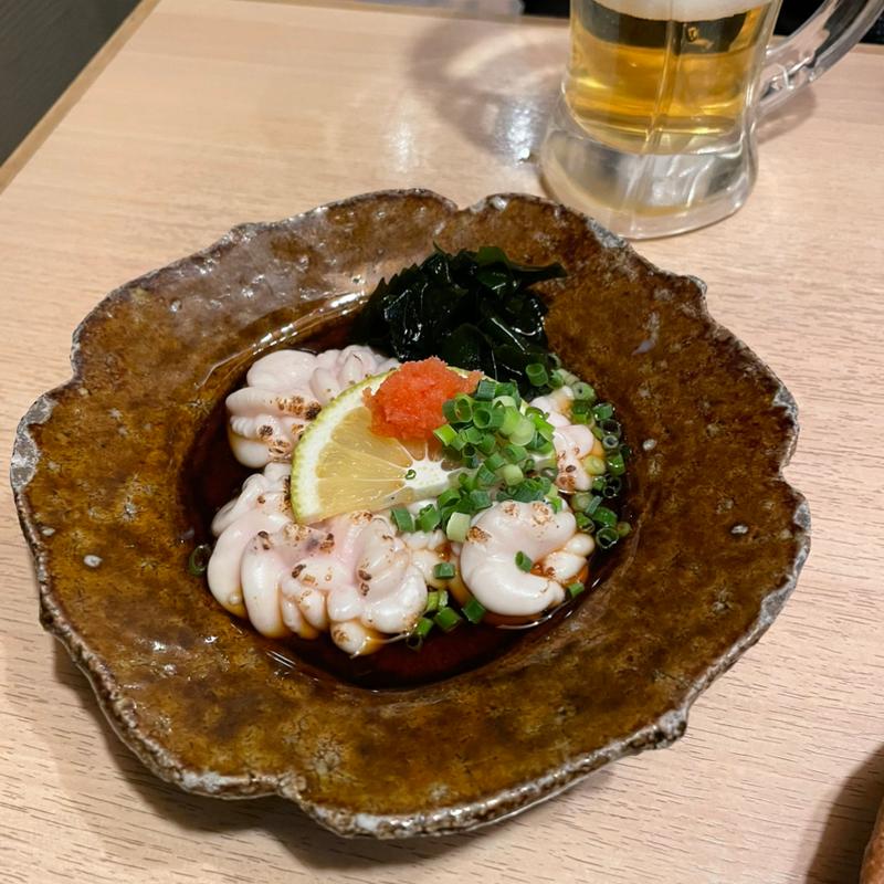 白子ポン酢(和食ト酒 炉ばた あお季)