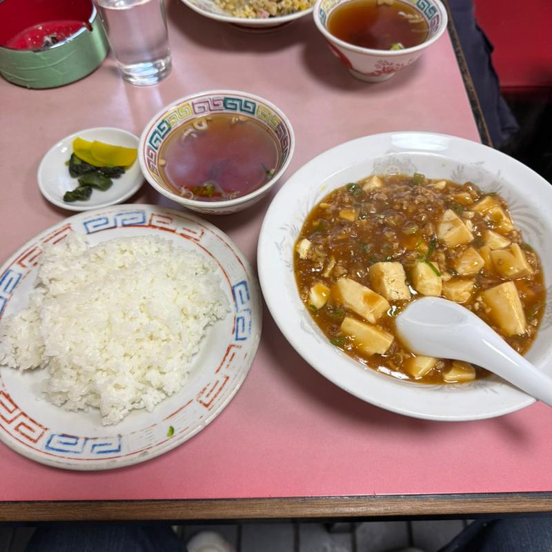 麻婆豆腐定食(赤のれん)