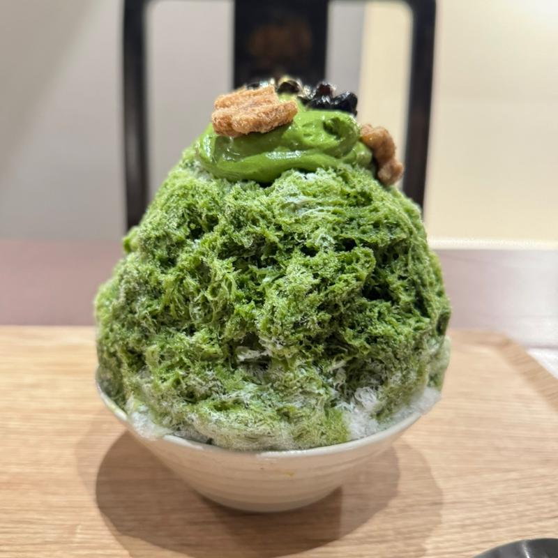 濃厚抹茶クリームのかき氷(S)(CAFE＆BAR Mt.FUJI | Matcha Fruits Shaved Ice)