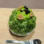 濃厚抹茶クリームのかき氷(S)(CAFE＆BAR Mt.FUJI | Matcha Fruits Shaved Ice)
