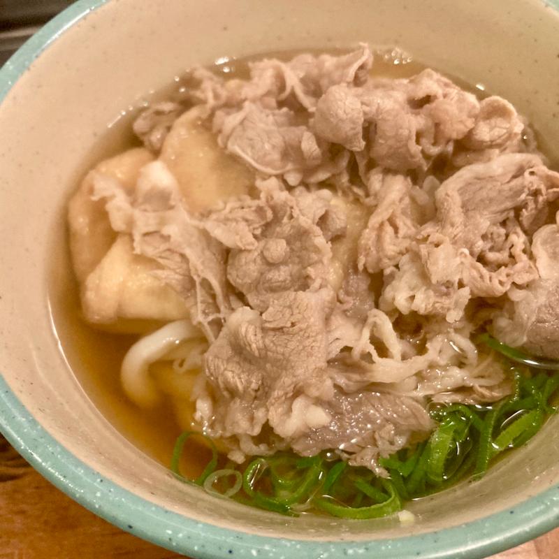 肉うどん（温・並）＋きつね(おにやんま 御茶ノ水店)