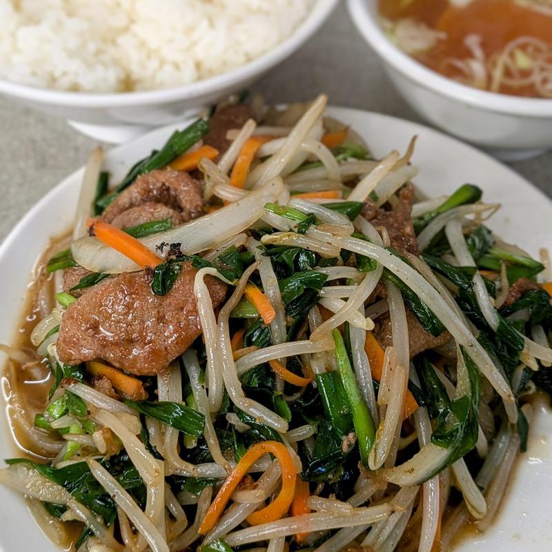 レバニラ定食(中華や)