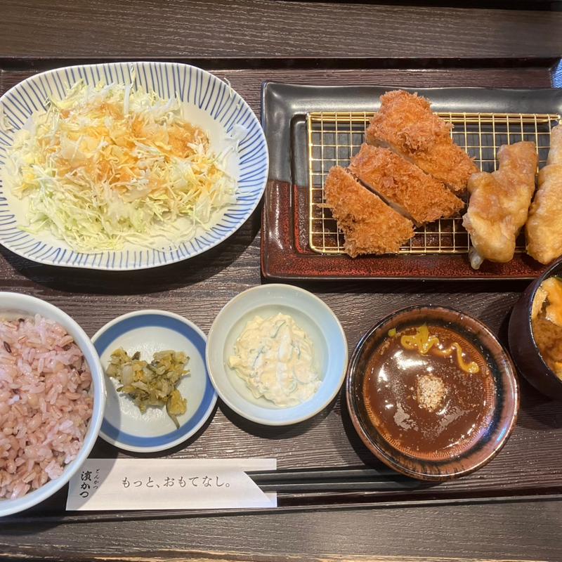 とんかつチキン南蛮定食(とんかつ濵かつ 北九州本城店)