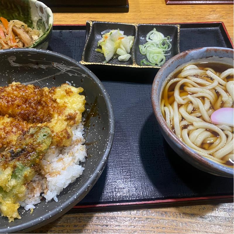 穴子丼セット(手打ちそば やしろ)