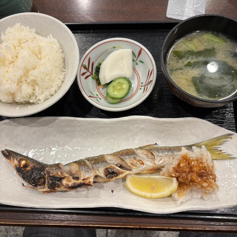 かますの塩焼き定食(巣鴨ときわ食堂 駒込店)