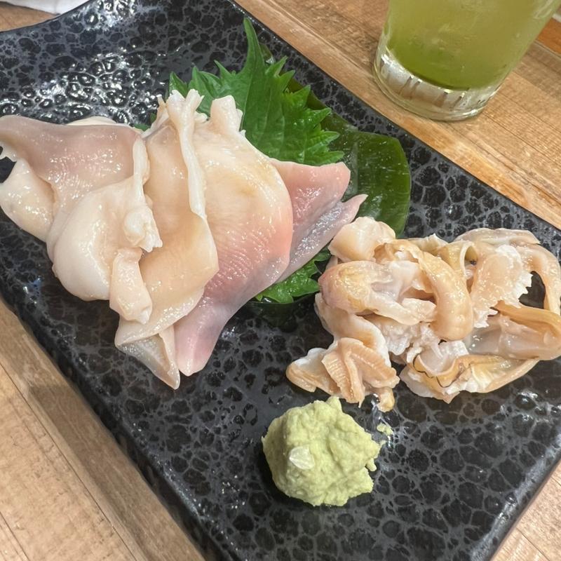 ほっき貝の刺身(千成寿司本店)