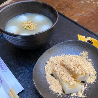 くず餅 柚しるこ(船橋屋 亀戸天神前本店 （ふなばしや）)