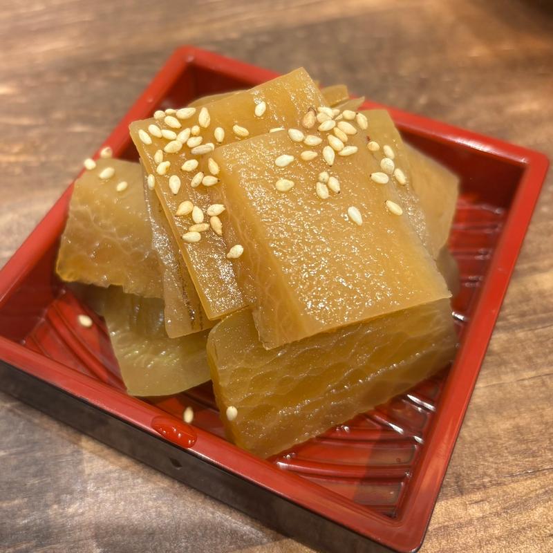 大根の皮の牡蠣醤油漬け(大衆呑処 サカグラ 天満店)