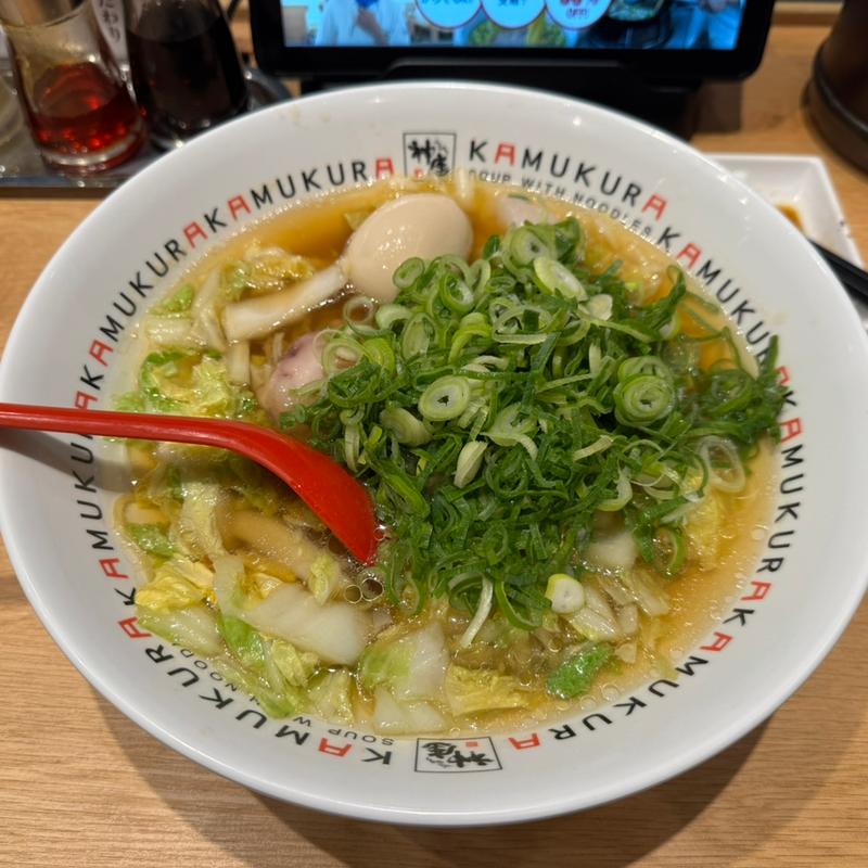煮玉子ネギラーメン(どうとんぼり神座 新宿店)