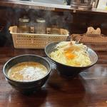 みそつけめん(釜玉バージョン )(麺座 かたぶつ )