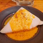 はんぺん  オマール海老ビスク(串焼き。ビストロガブリ 野毛一番街店)