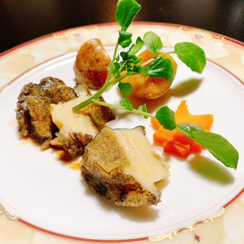 鮑のステーキ(お宿 だいろく )