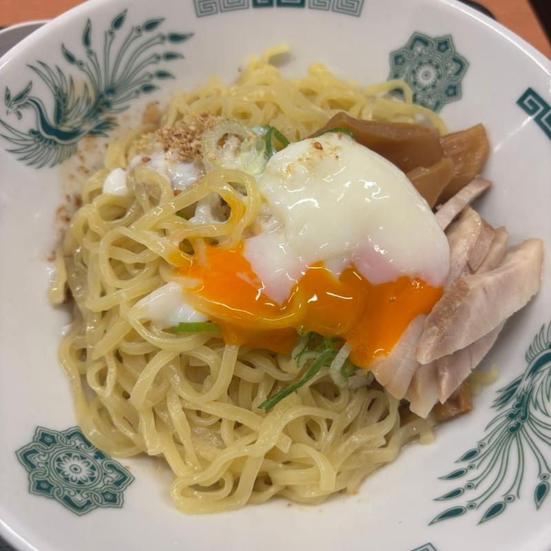 汁なしラーメン(日高屋 大宮DOM店)