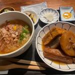 生姜あんかけ煮麺定食(おでん5品)(シトロン食堂)