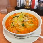 モツ野菜ラーメン(日高屋 御徒町南口店)