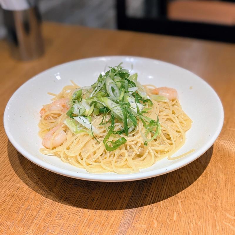 たっぷり九条葱と海老の柚子胡椒ソース(パスタモーレ 上野 （【旧店名】ノリータ）)