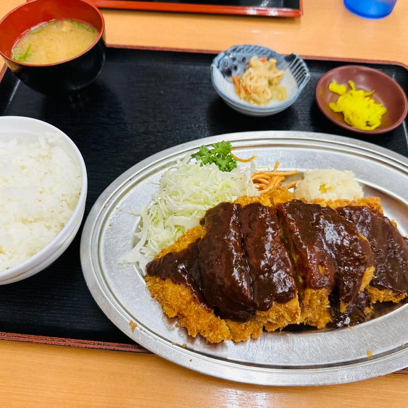 チキンカツ定食(3枚)(赤丸食堂)