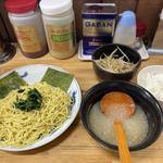 塩つけ麺　ネギ別皿　半ライス(ラーメンショップ椿 松伏店)