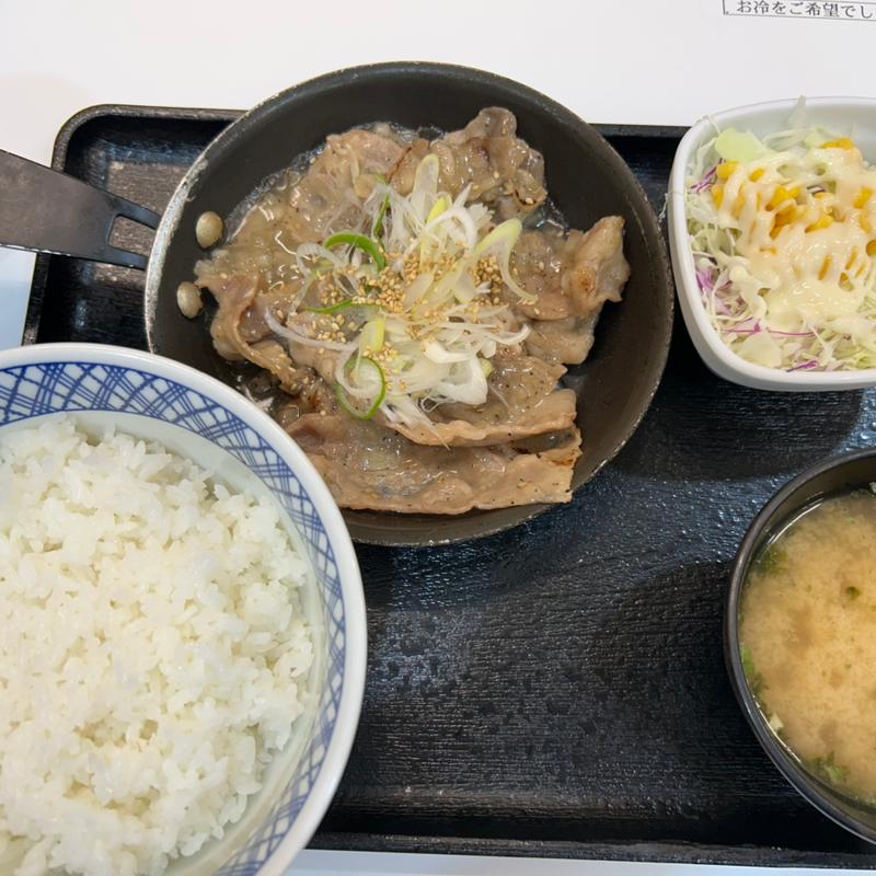 ネギ塩牛カルビ定食　ご飯大盛り(吉野家 小田急海老名駅店)