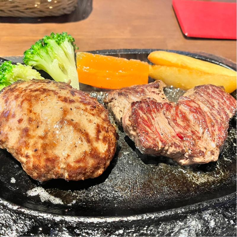 キングテンダーステーキ＆ハンバーグ(ステーキいづつや 長岡店)