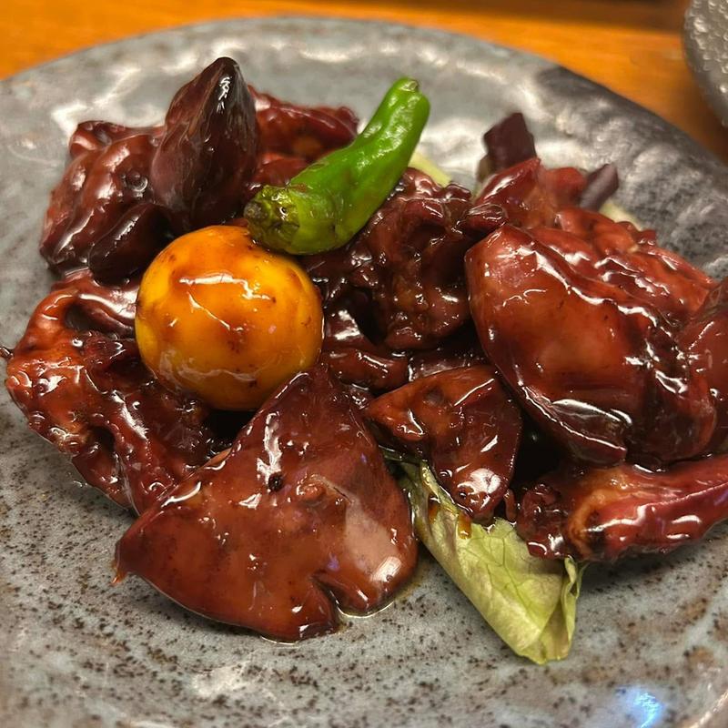 鳥もつ煮(生そば きり)