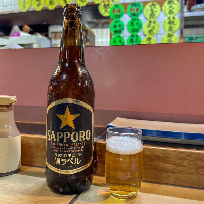 瓶ビール サッポロ(丸八寿司 駅前店)