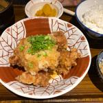 若鶏のみぞれ和え定食(恵比寿 土鍋炊ごはん なかよし 本店)