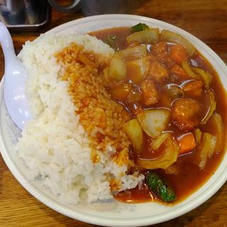 酢豚会飯大盛(会飯　よこ多)