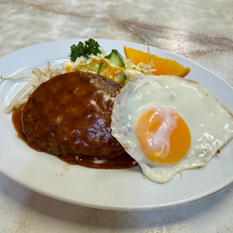 ハンバーグエッグ(浪花食堂)