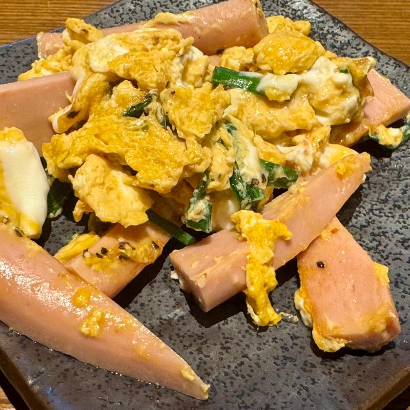 魚肉ソーセージ玉子炒め(おらが蕎麦 姫路駅ピオレ店)