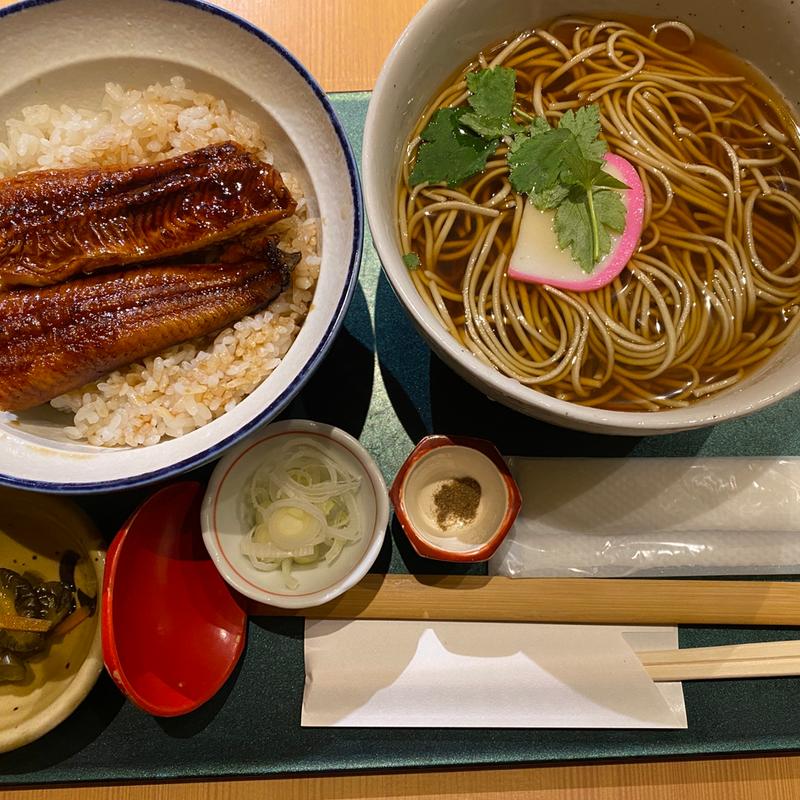 うなぎ丼とへぎそばセット(きなせや)
