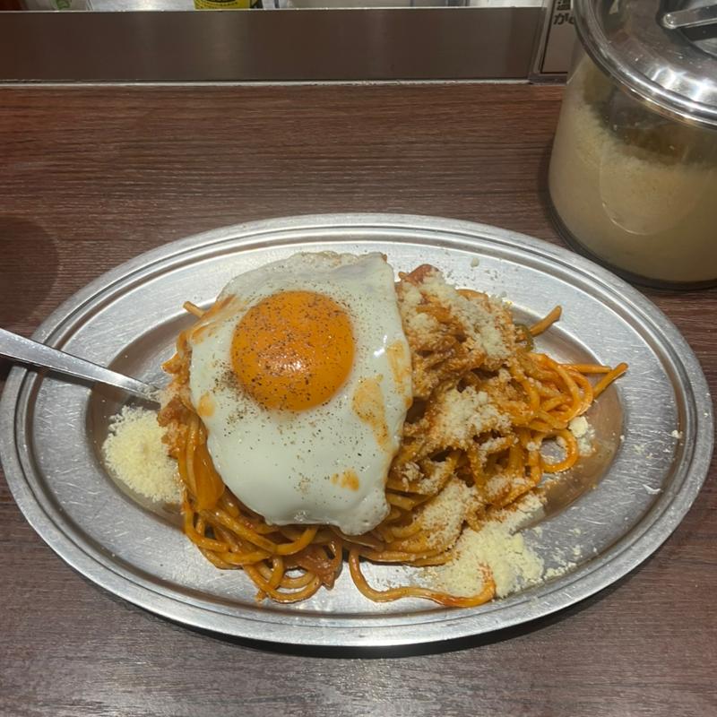 ナポリタン目玉焼き　大(スパゲッティーのパンチョ プレナ幕張店)