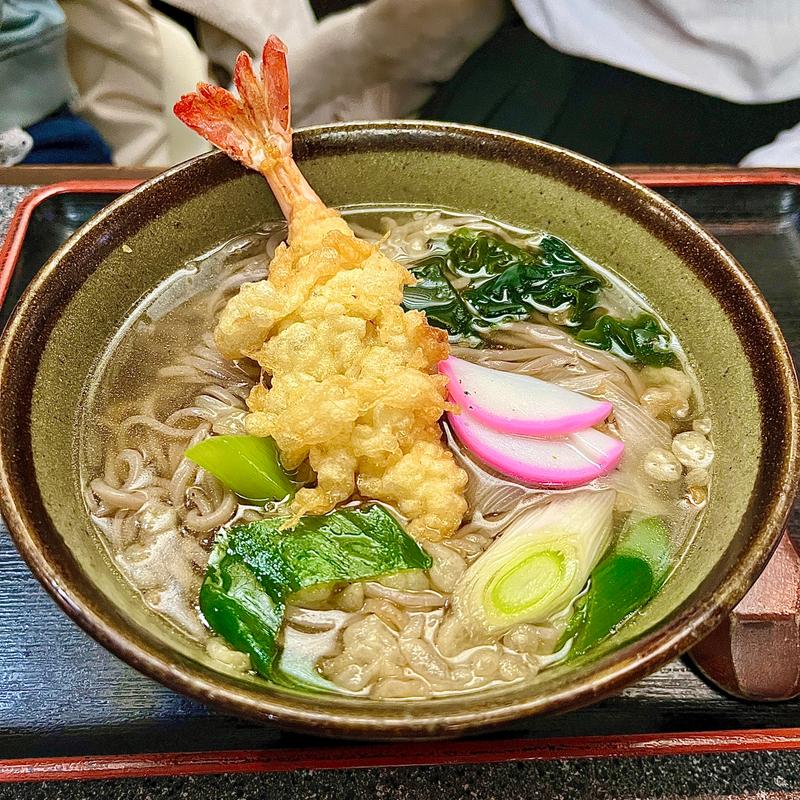 天そば(手打めん処 三朝)