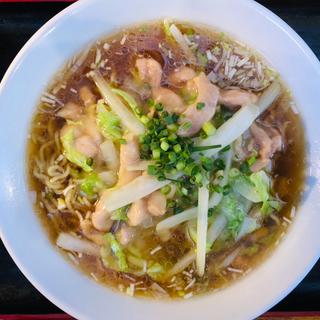 鶏肉と白菜のあんかけ醤油ラーメン