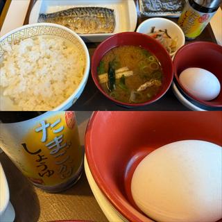 さばたま朝食・並(すき家 横浜善部町店 )