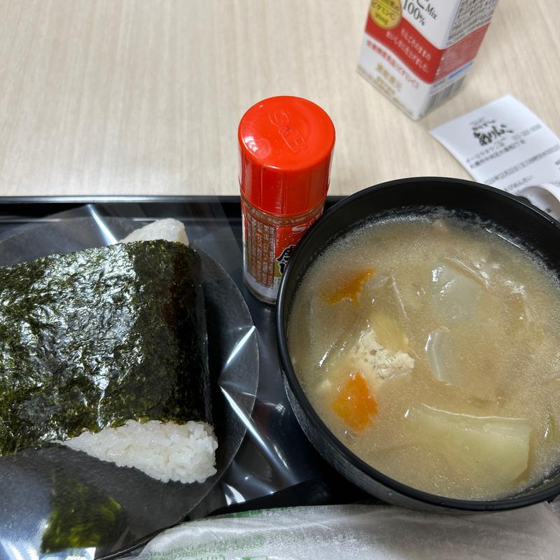 海老明太おにぎりと豚汁(ありんこ オーロラタウン店)