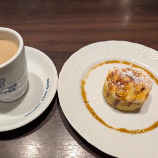 とろけるカスタードとりんごスイートポテトブリュレ(星乃珈琲店 仙川店)