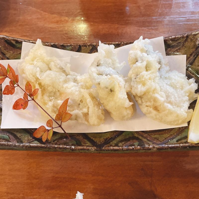 牡蠣の天麩羅(そば処川岸 )