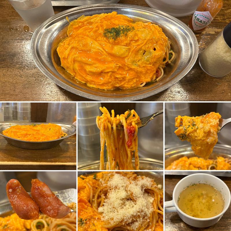 ナポリタン　とろとろオムレツ(ハヤシ屋中野荘)