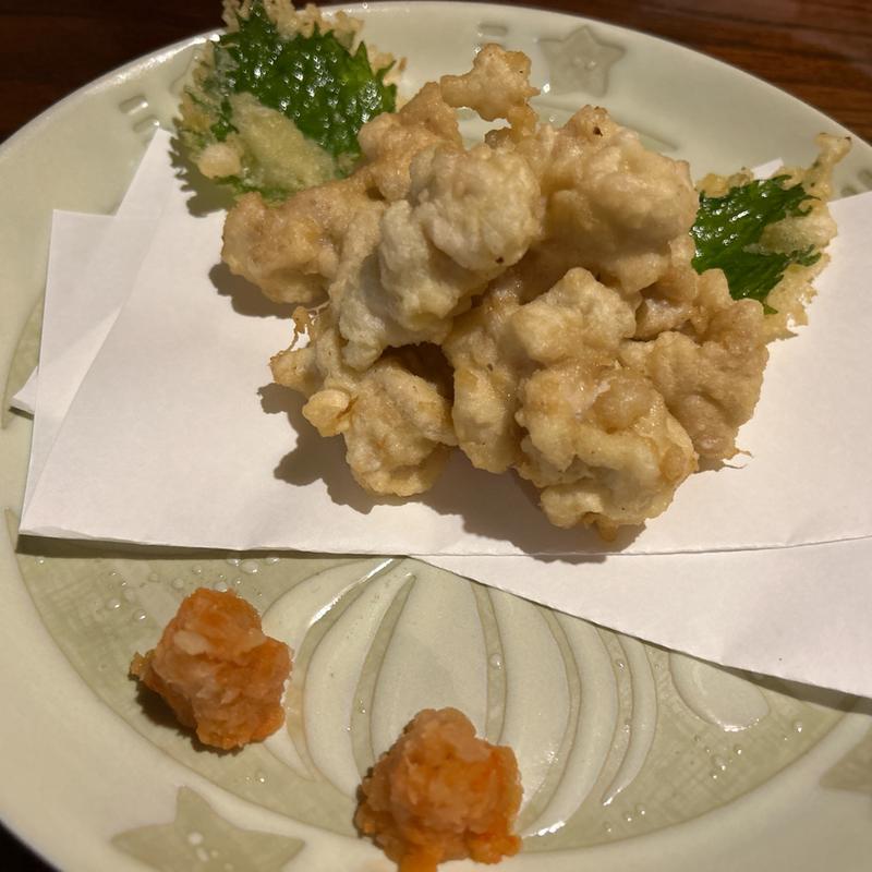 白子の天ぷら(うなぎ割烹木村)