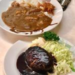 カレーライス ハンバーグステーキ