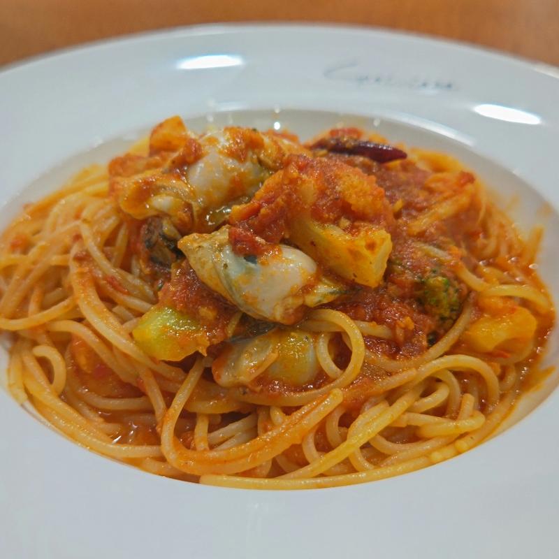 牡蠣のアラビアータ(イタリア料理カプリチョーザ ウィング上大岡店)