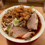 醤油ラーメン並　麺増し　アブラ増し(らーめん やまちゃん「太麺が好きです。」)