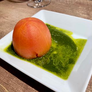丸ごとトマト ジェノベーゼソース(赤白 天王寺ミオ店)