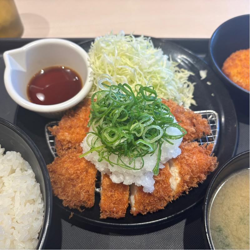 鬼おろしささみカツ定食(松のや 杉田店)