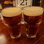 HUB ALE 3/4Pint glass