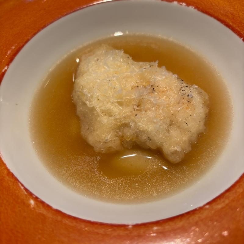 ヒラメのすっぽんスープ(コンヴィヴィオ(Convivio))