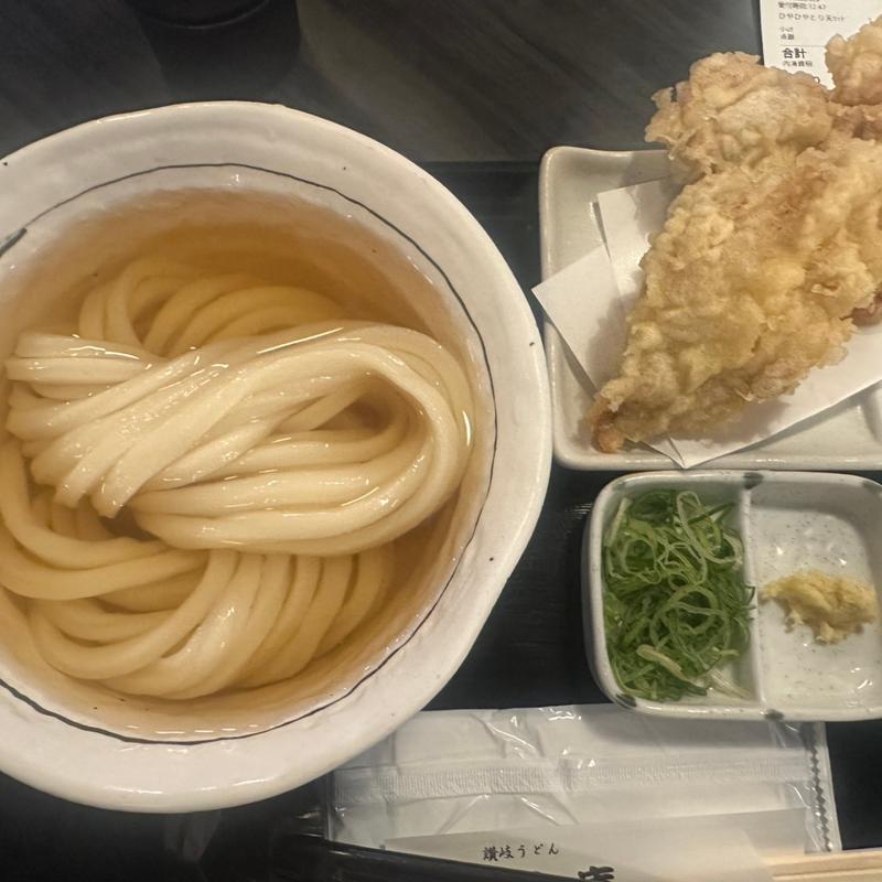 ひやひや 鶏天セット(讃岐うどん 白庵 （BYAKUAN びゃくあん）)