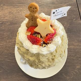 ピスタチオといちごのクリスマス(ハーフ)(nice&warm)